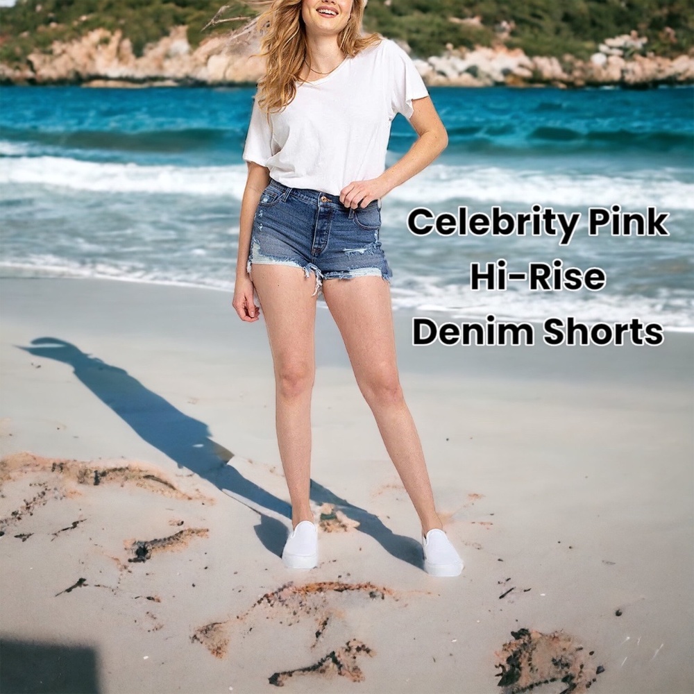 Celebrity Pink The Brat Hi-Rise Denim Shorts